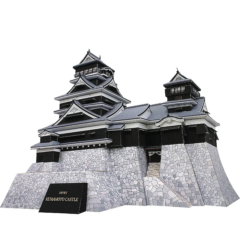 Art Craft Japan - 일본 구마모토 성 미니 3D 종이