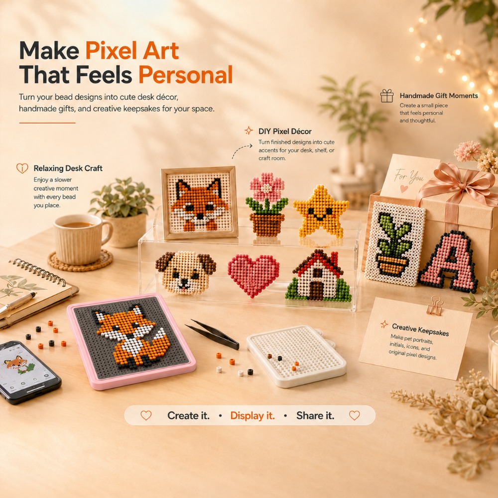 Art Craft Store - LED 스마트 퓨즈 비드 페그보드, 앱으로