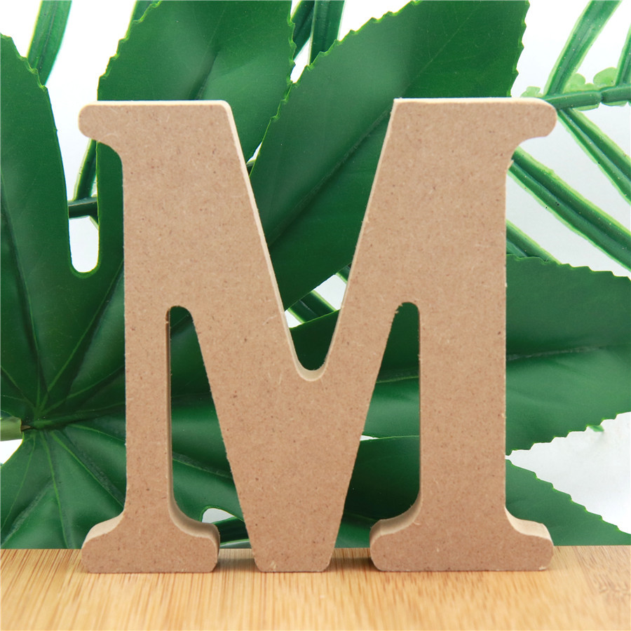 1pc 10cm 나무 색 나무 문자 알파벳 DIY 단어 - Art Craft And Design 리뷰 및 가격