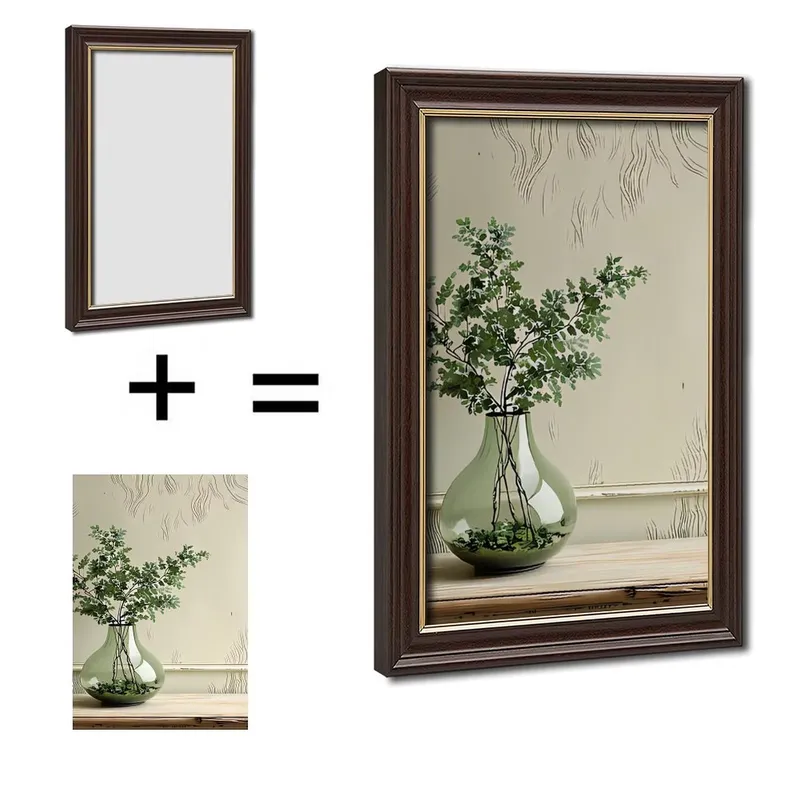 8x12 나무결 골드 프레임 피크닉 바구니 (미술 및  - Art Craft Decoration Ideas 리뷰 및 가격
