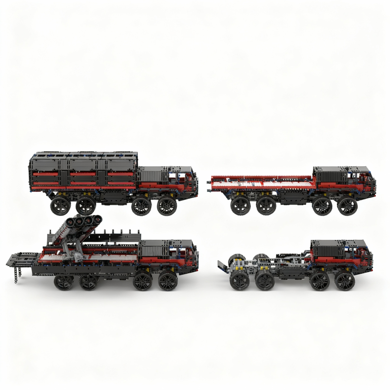 2641피스 MOC 8x8 로켓 캐리어 기술 모델 빌딩 - Art And Craft Rocket 리뷰 및 가격