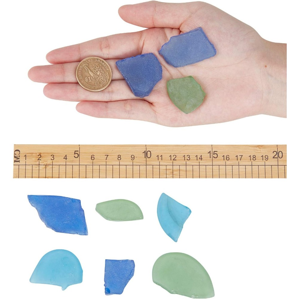 3가지 색상 유리 코발트 블루 아쿠아 및 서리로 덥은  - Art Craft Kit 리뷰 및 가격