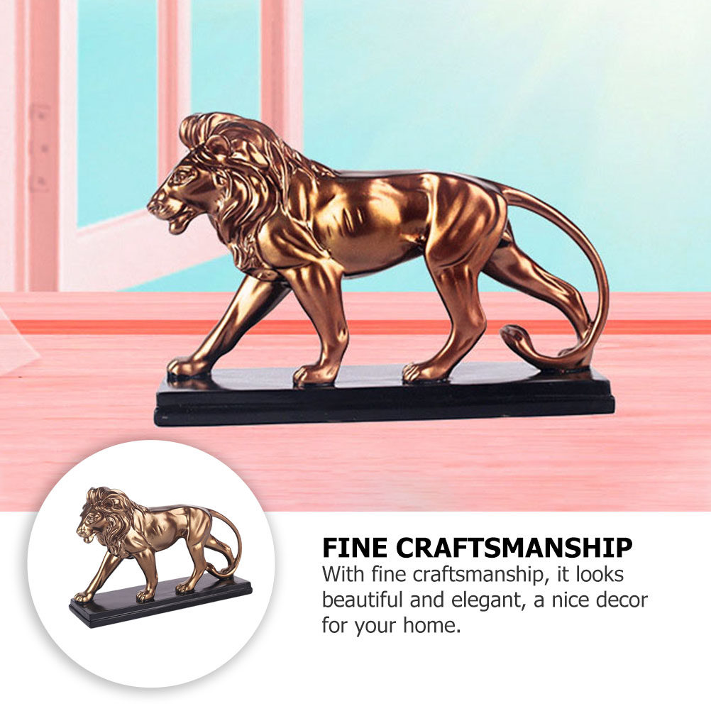 1개 레진 사자 장식품 데스크탑 조각품 장식 공예품 가 - Art Craft Decoration Ideas 리뷰 및 가격