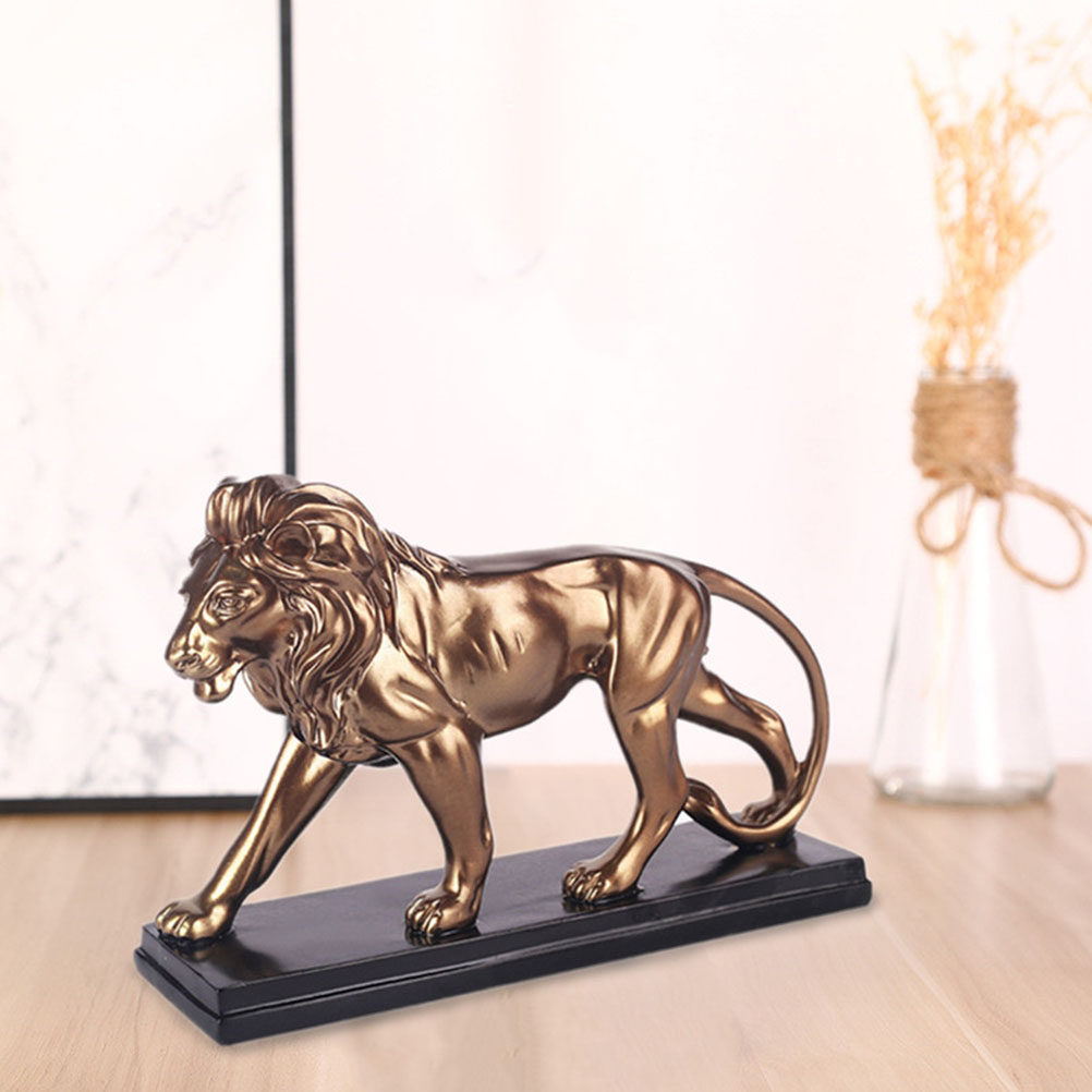 1개 레진 사자 장식품 데스크탑 조각품 장식 공예품 가 - Art Craft Decoration Ideas 리뷰 및 가격