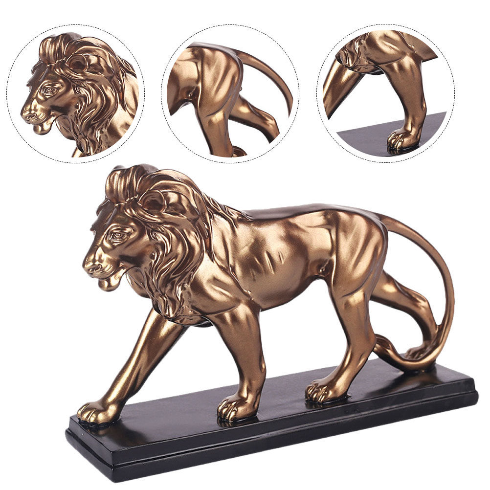 1개 레진 사자 장식품 데스크탑 조각품 장식 공예품 가 - Art Craft Decoration Ideas 리뷰 및 가격