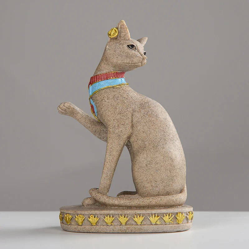 14cm 이집트 고양이 신 예술 동상 이집트 그림 인형 - Art Craft Decoration Ideas 리뷰 및 가격