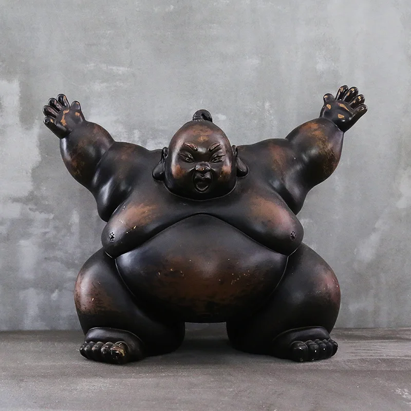 일본 스모 그림 입상 추상 레트로 포트 아트 조각 수지 - Art Craft Japan 리뷰 및 가격