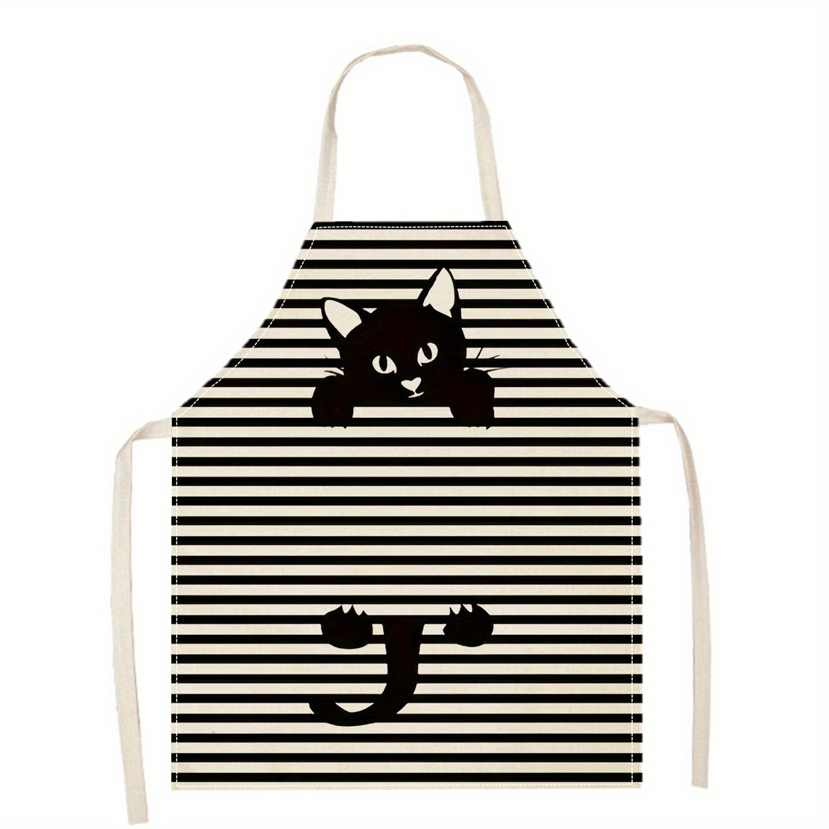 린넨 앞치마 재미있는 고양이 선글라스 프린트 주방 요리 - Art And Craft Sunglasses 리뷰 및 가격