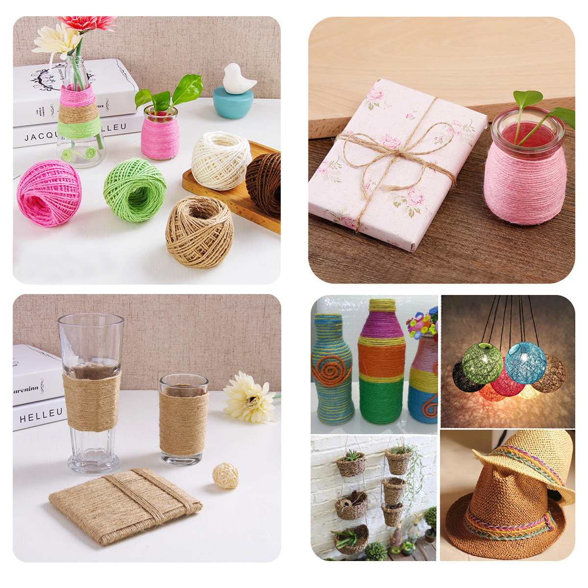 프리미엄 황마 끈 로프 - 공예 프로젝트, 파티 장식, - Art Craft Decoration Ideas 리뷰 및 가격