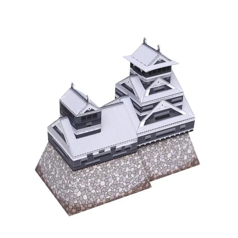 일본 구마모토 성 접이식 미니 3D 종이 모델 하우스  - Art Craft Japan 리뷰 및 가격